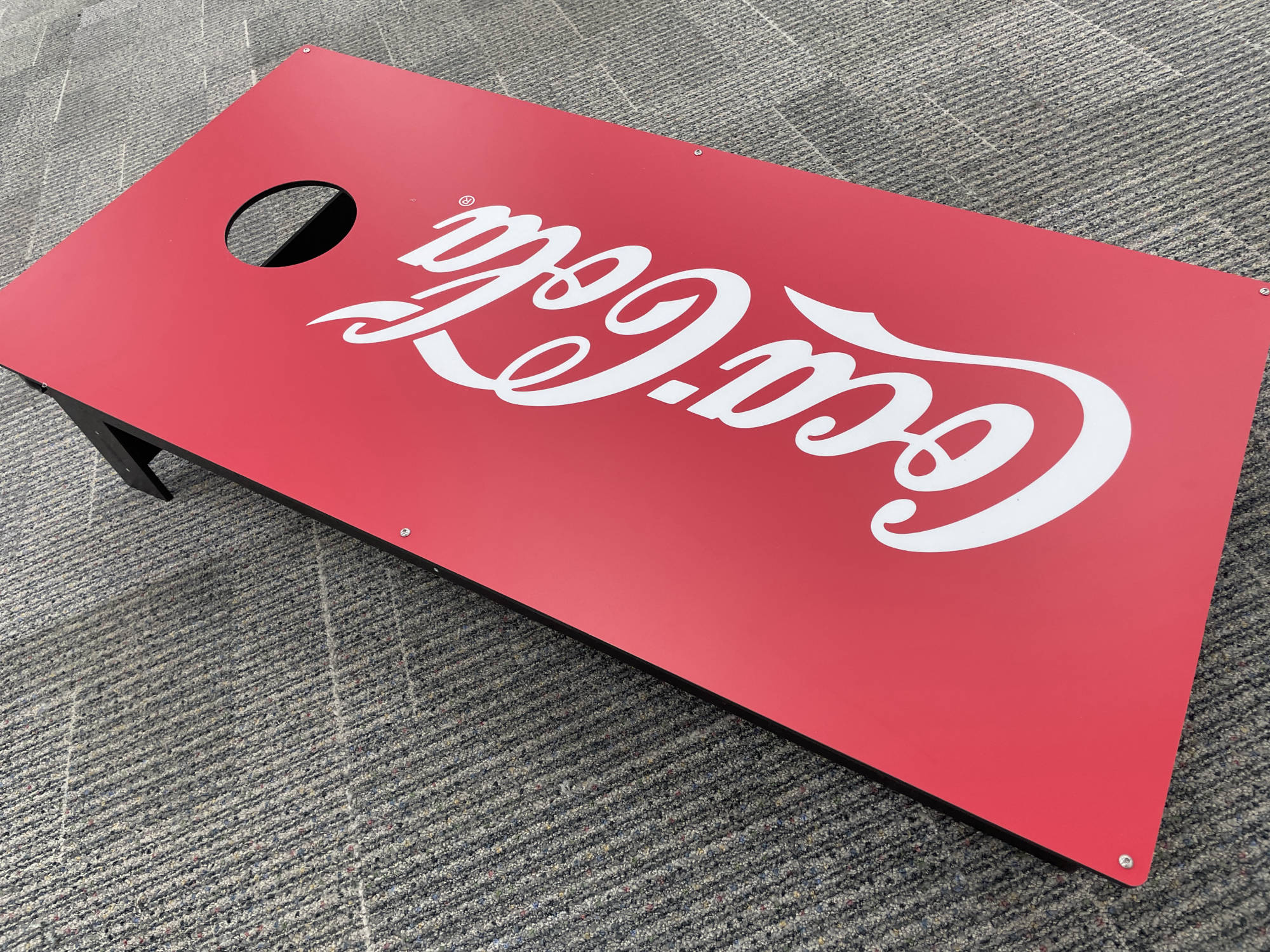 Mini cornhole games for events