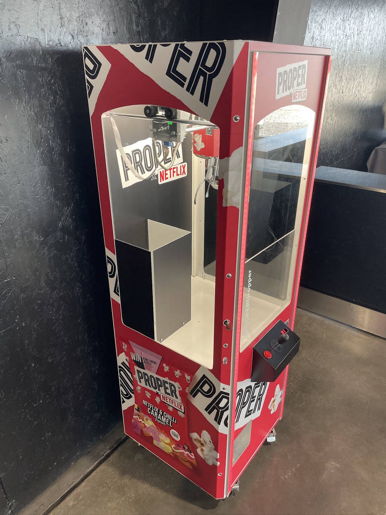 Netflix branded prize crane