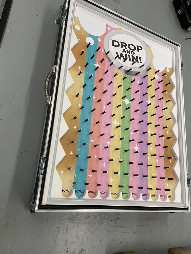Flight cased plinko games
