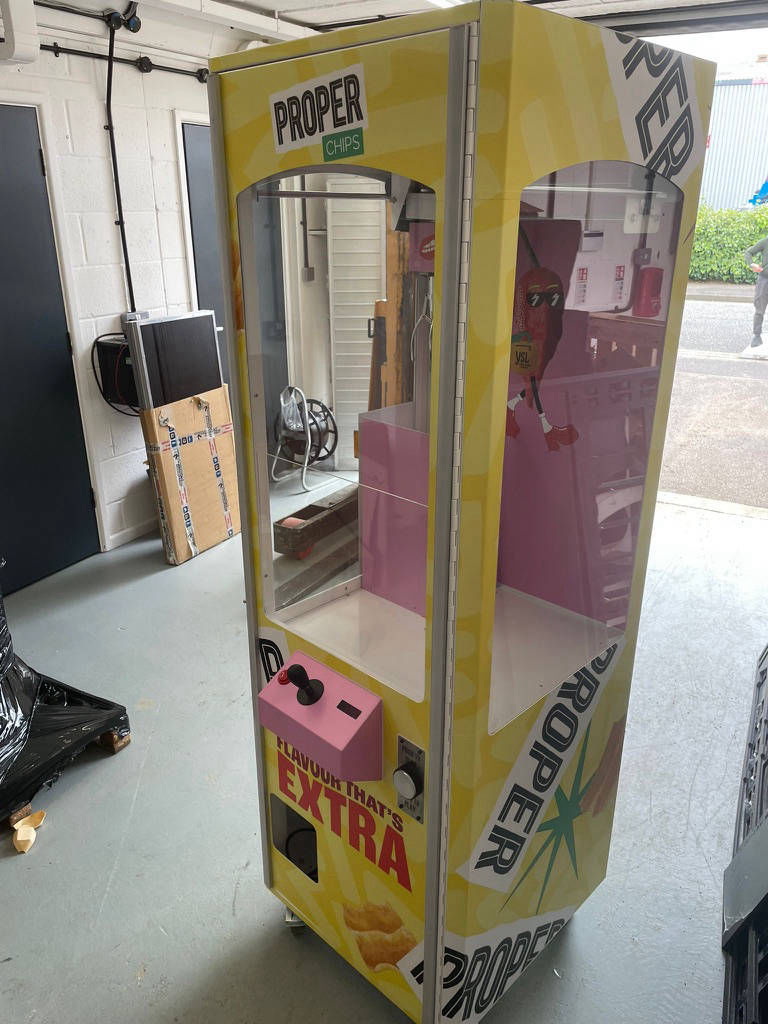 Branded teddy prize crane arcade game