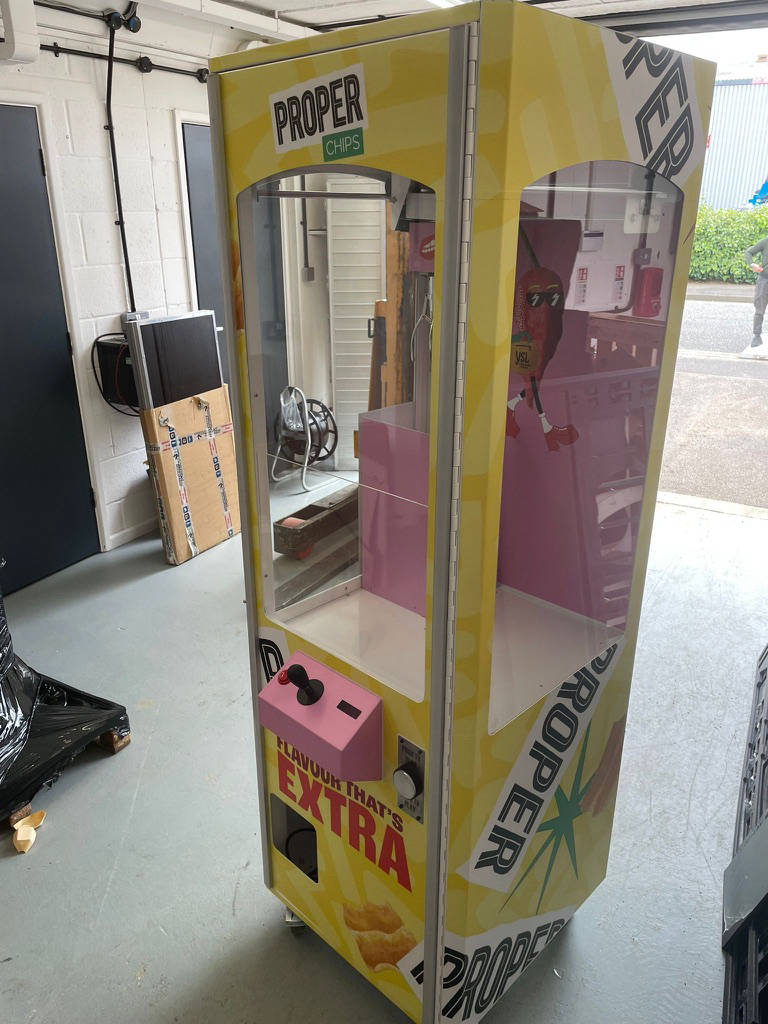 Branded teddy prize crane arcade game