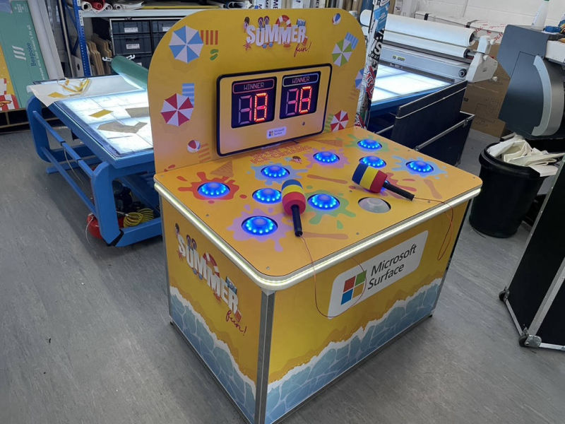 Custom mole game