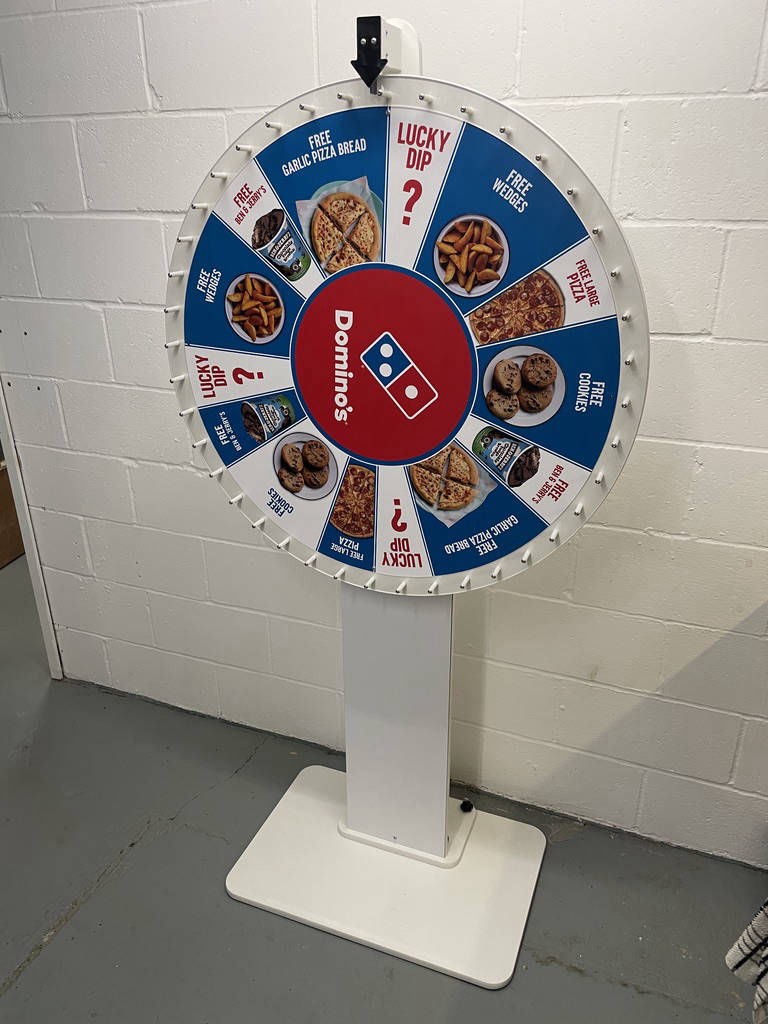 Custom prize wheel and marketing wheels