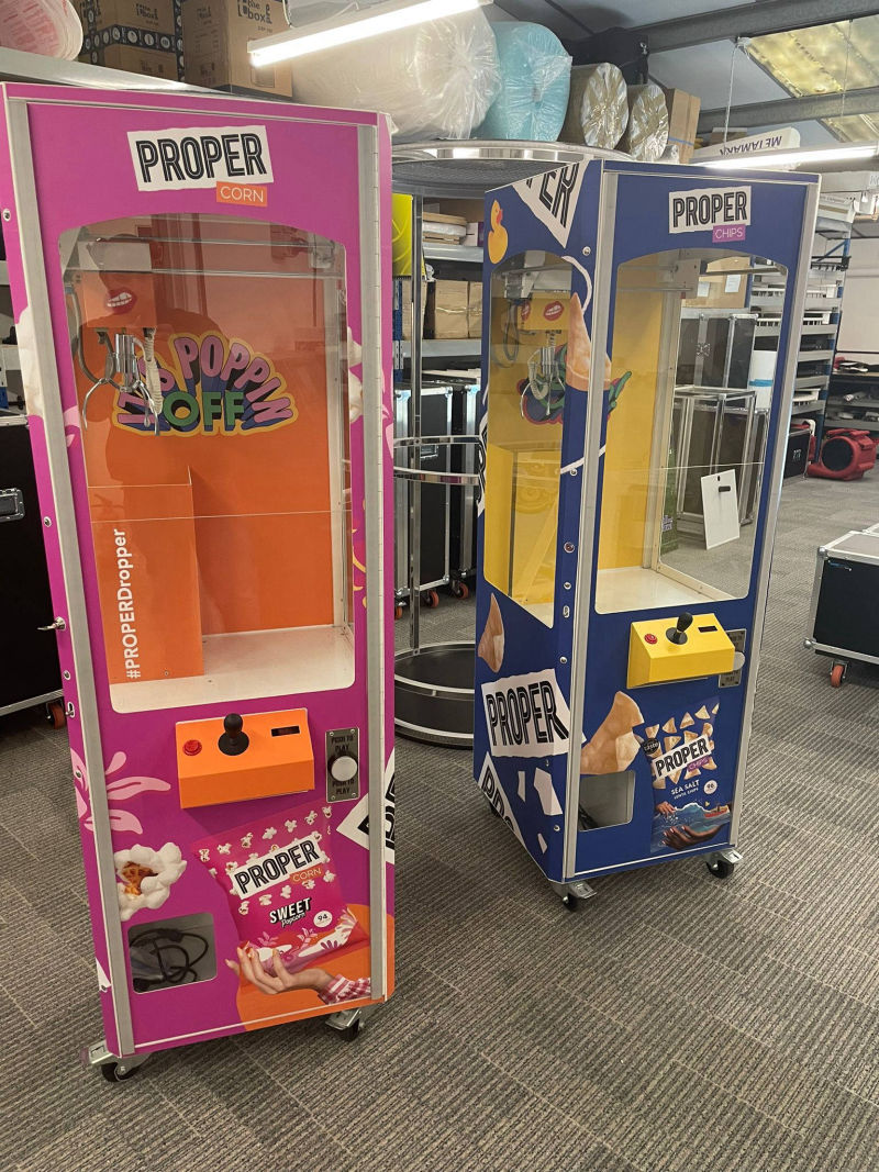 Fully branded arcade crane claw games for sale and hire