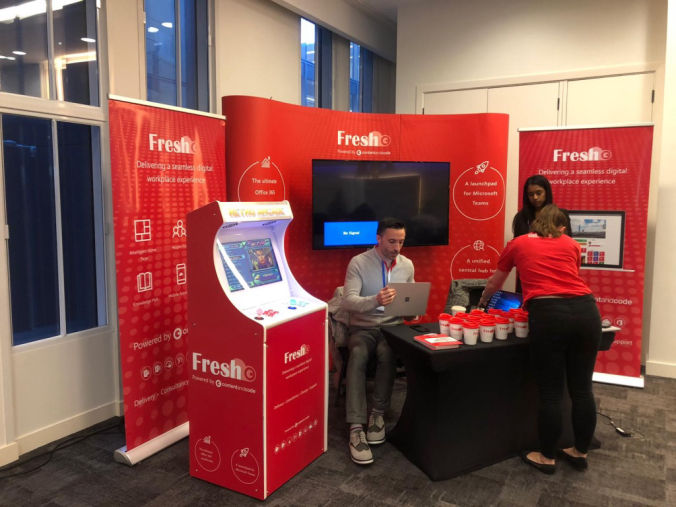 Corporate arcade machine