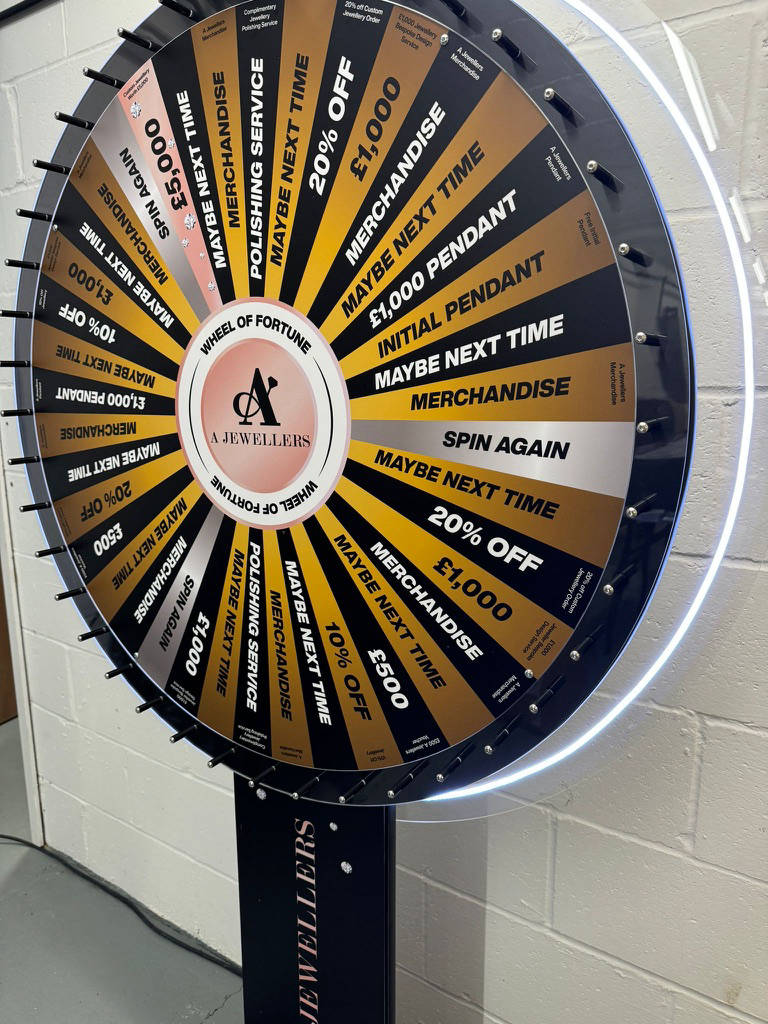 Magnetic spinning wheel game