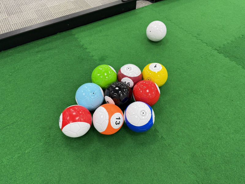 Snookball tables and footpool tables