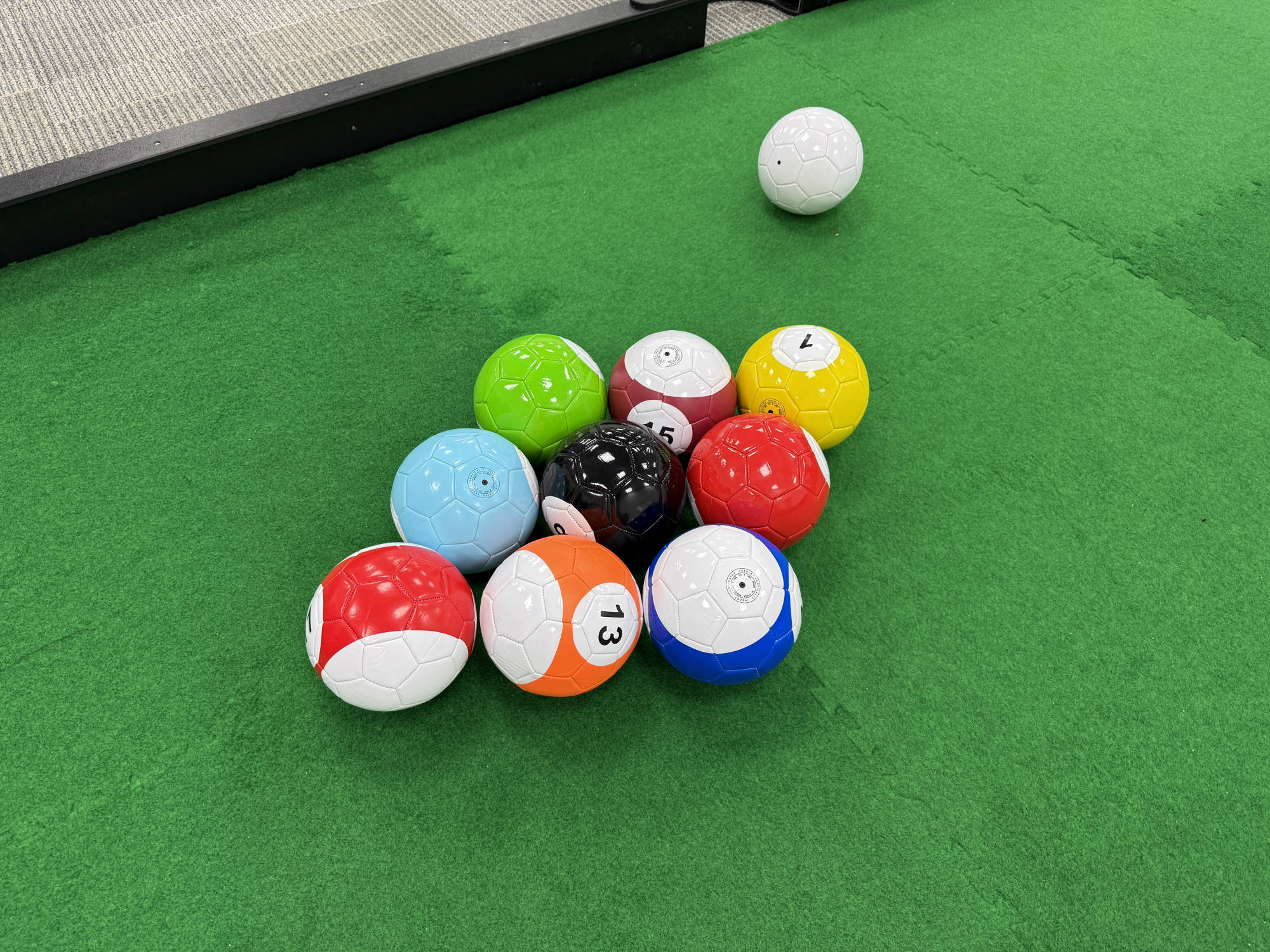 Snookball tables and footpool tables