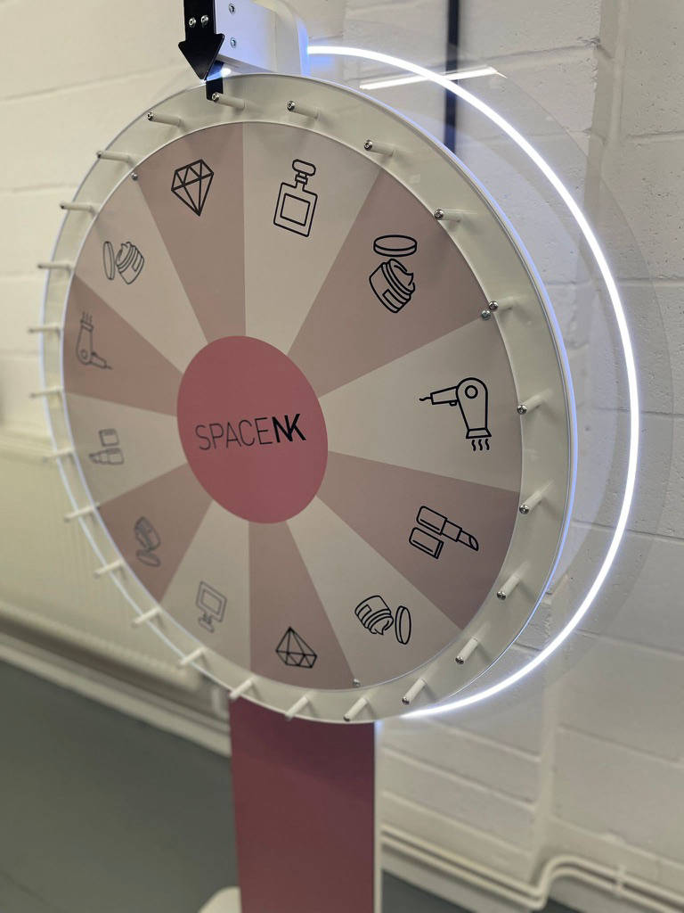 Neon wheel of fortune Uk made