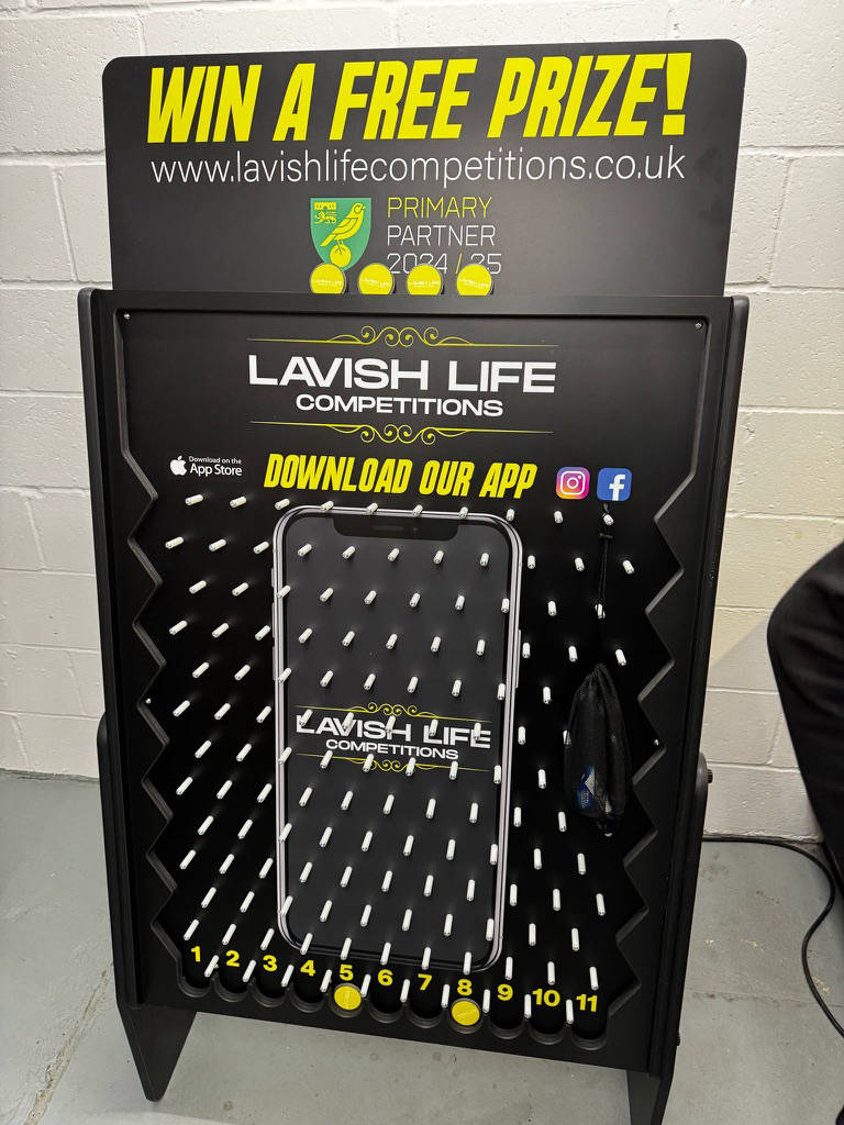 Competitions company prize plinko boards