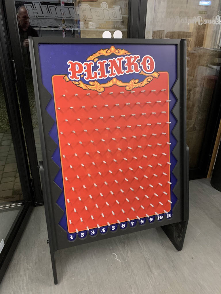 promotional plinko games hire and sales