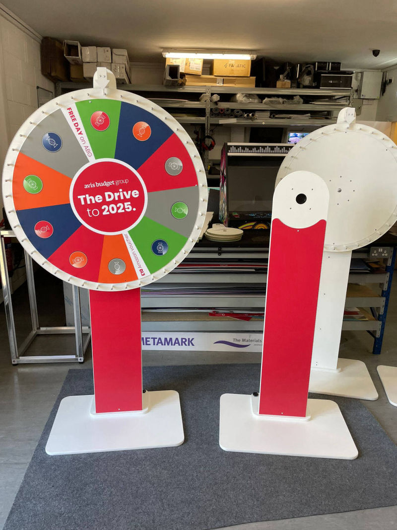 Huge prize wheel for hire and sale