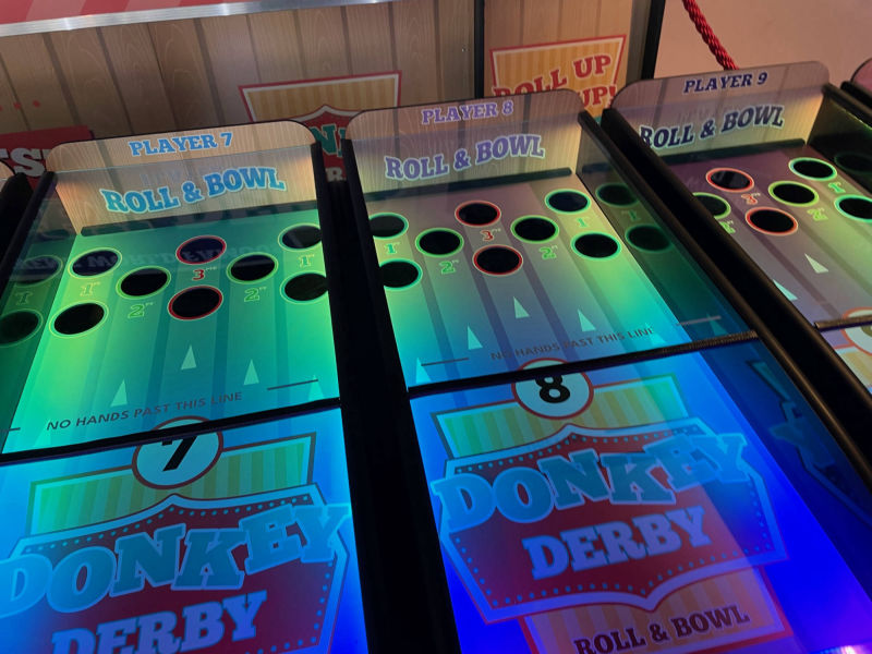 roll-a-ball race games for hire and sale