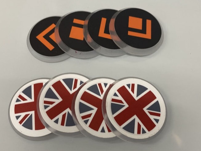Plinko disc set (6) including custom print