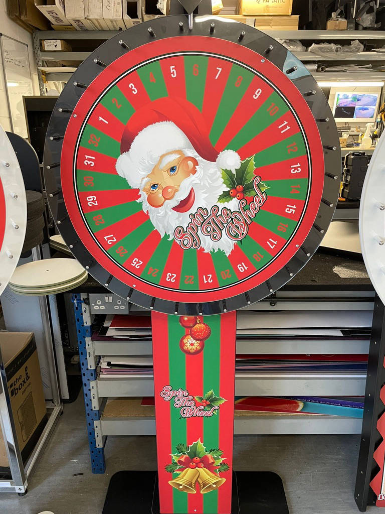 Christmas prize wheel design