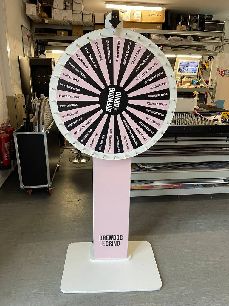 Brewdog branded spin the wheel