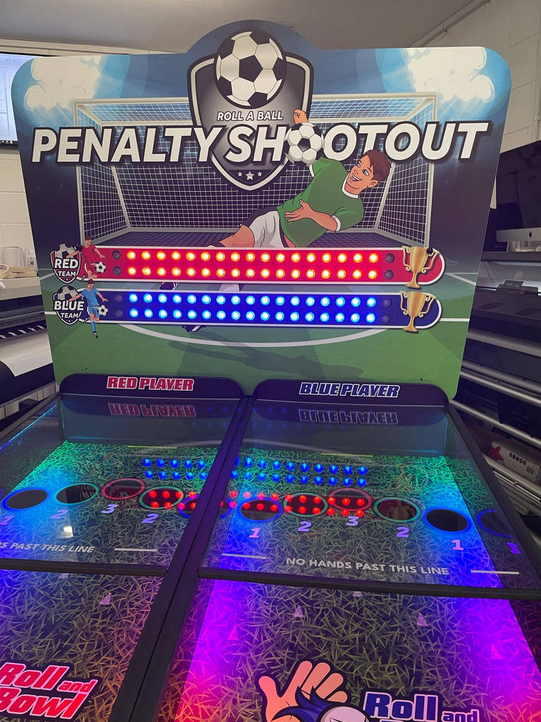 Penalty shoot out roll and bowl
