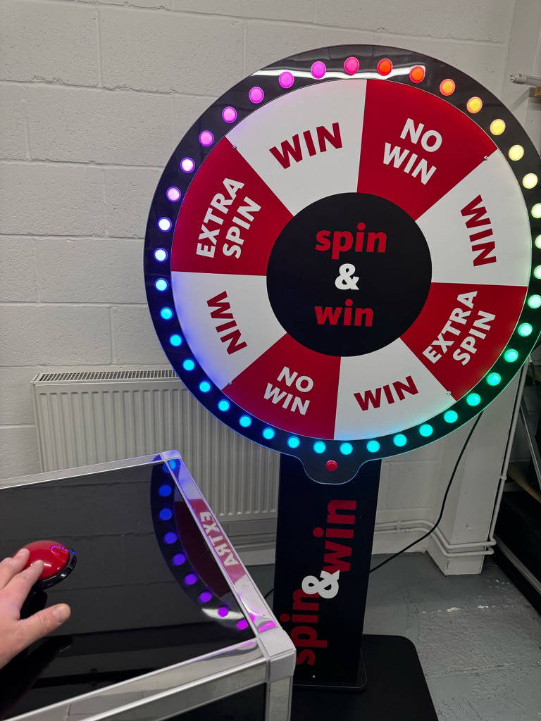 Electronic prize wheel of fortune