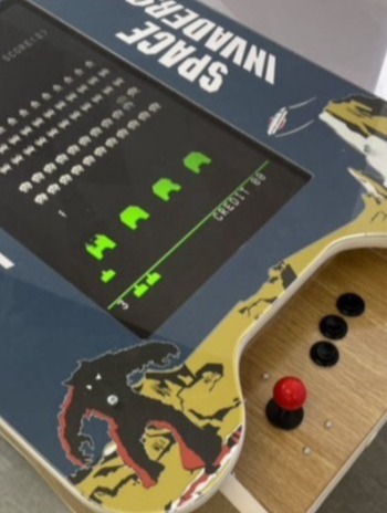 Sit down cocktail and coffee table arcade machines
