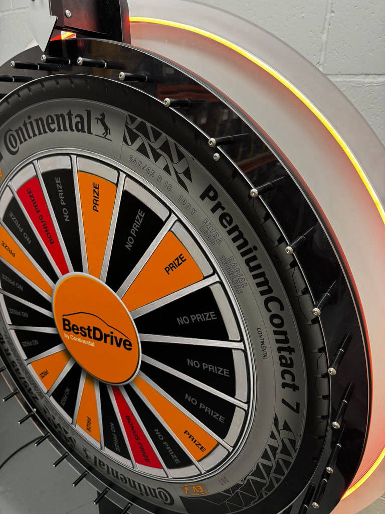 Custom prize wheel design