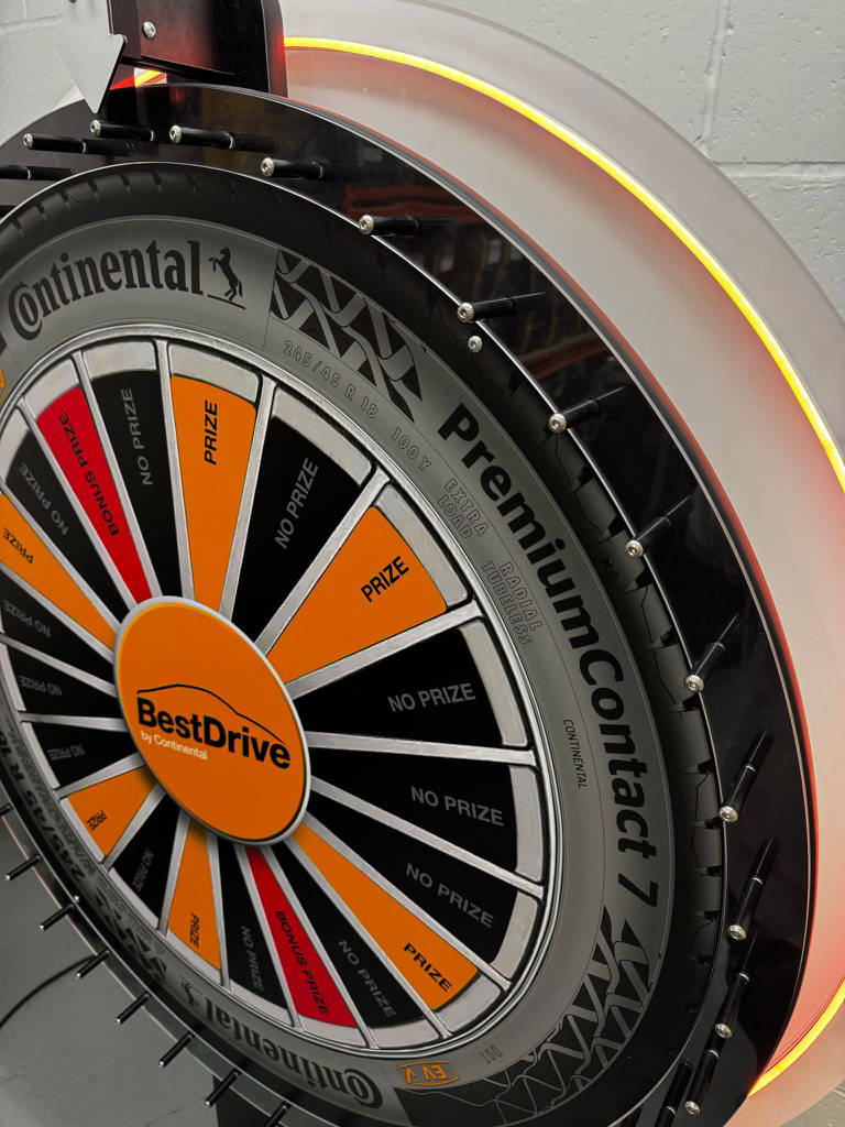 Custom prize wheel design
