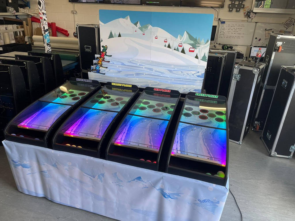 ski themes roll a ball derby system
