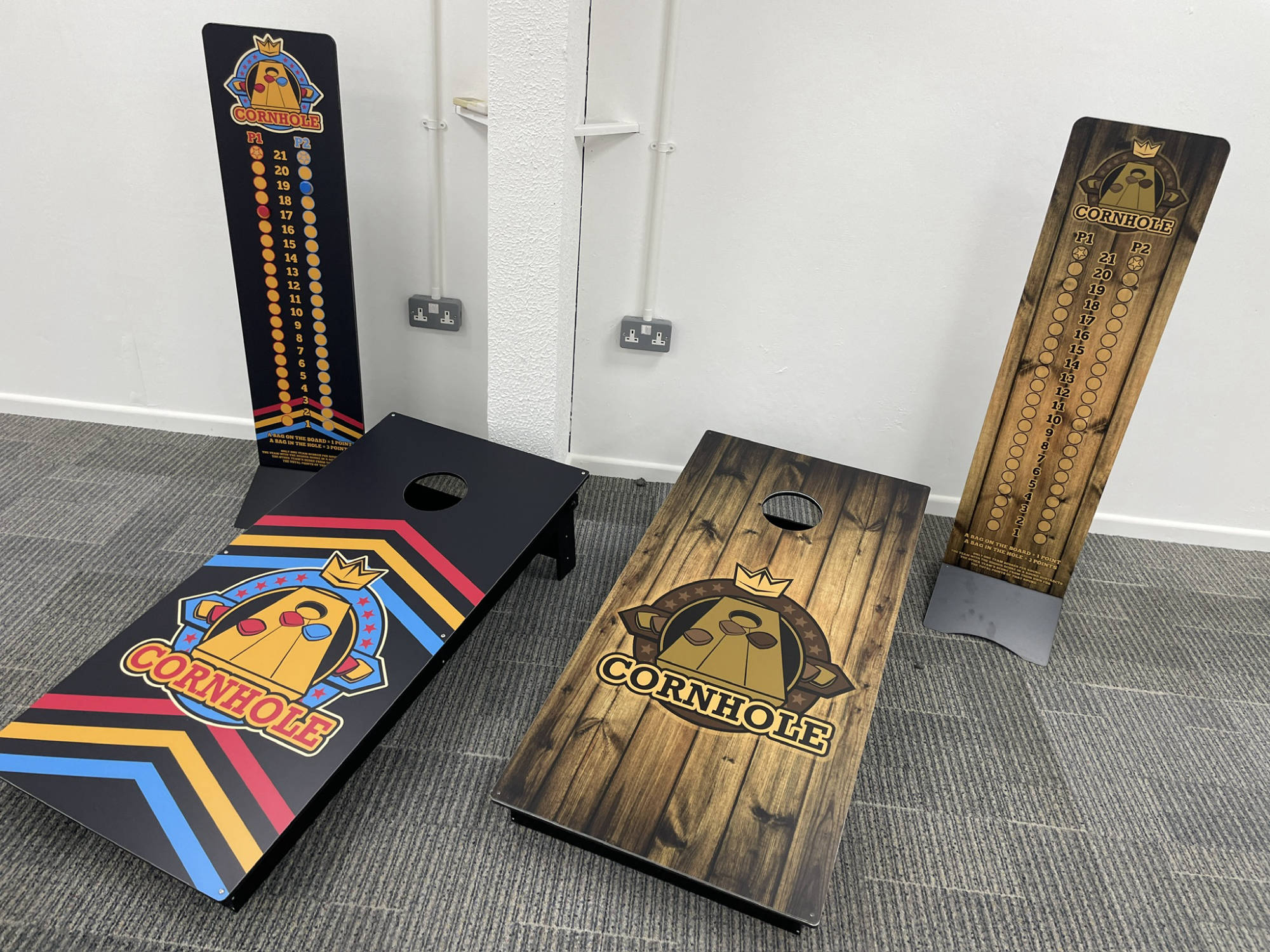 magnetic cornhole score boards