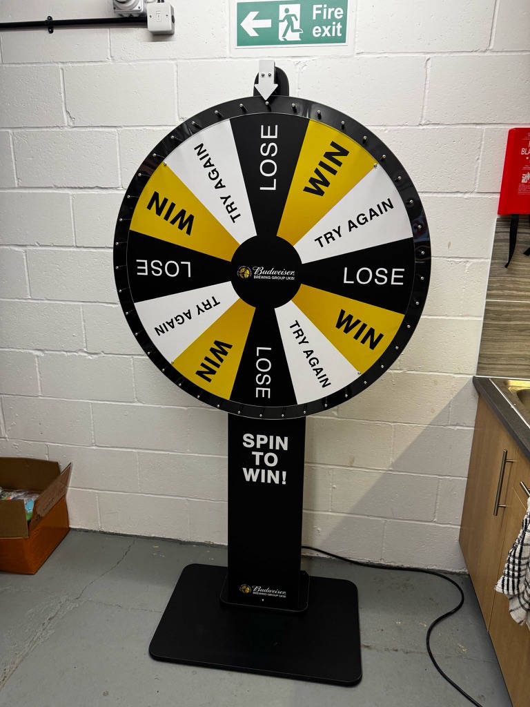Branded prize wheel