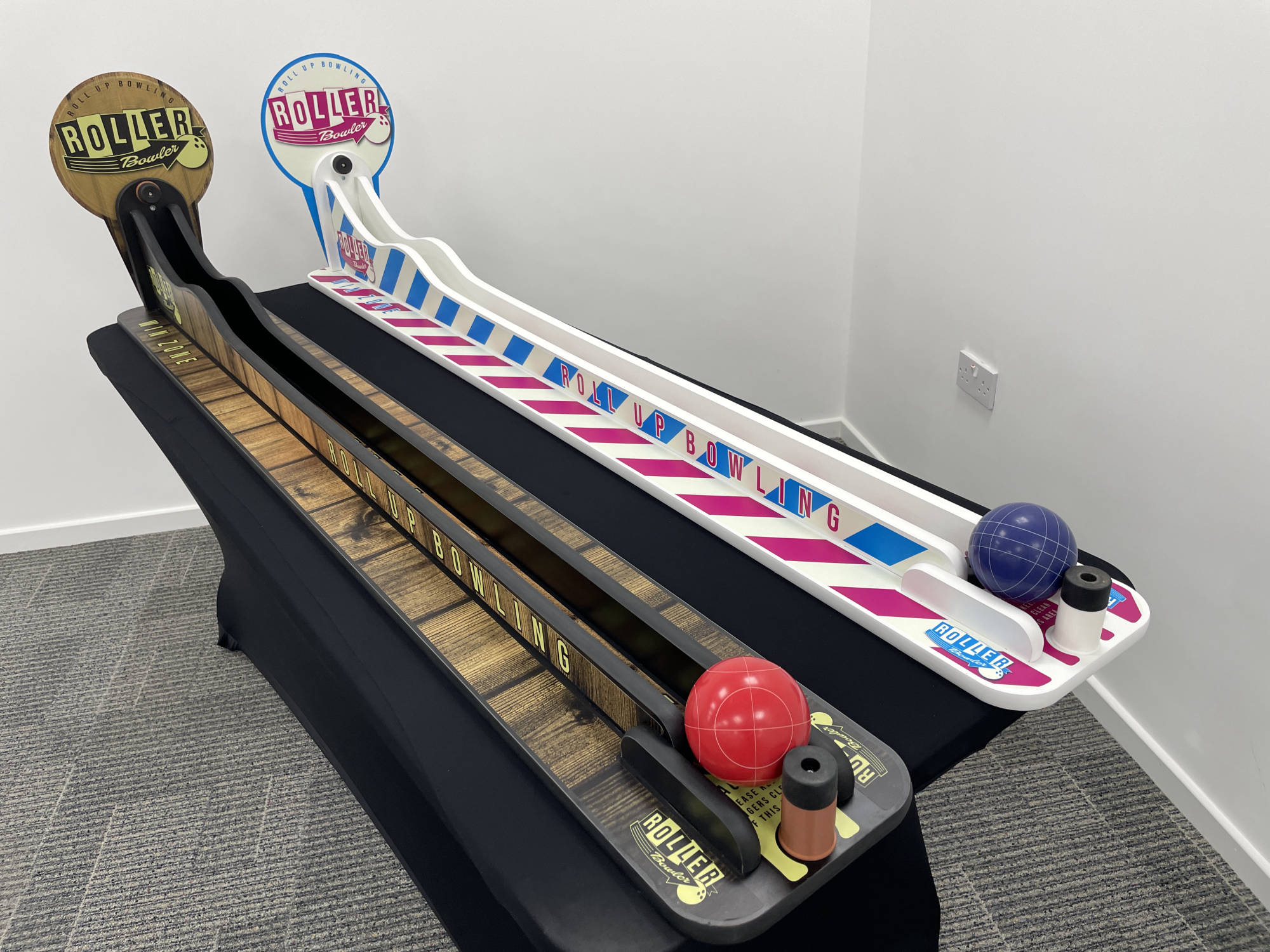 Roller bowler side stall game hire and sales