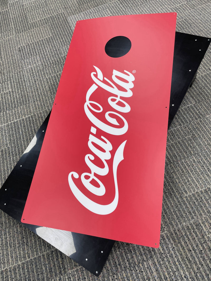 Branded cornhole games