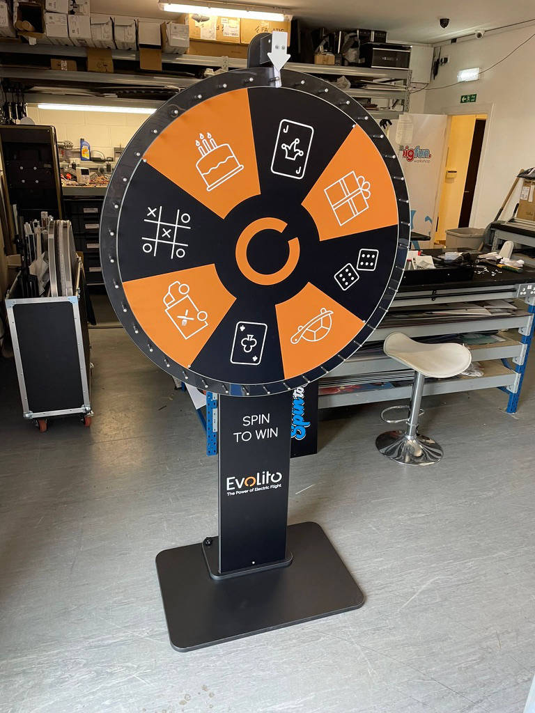 Custom branded spinning wheel