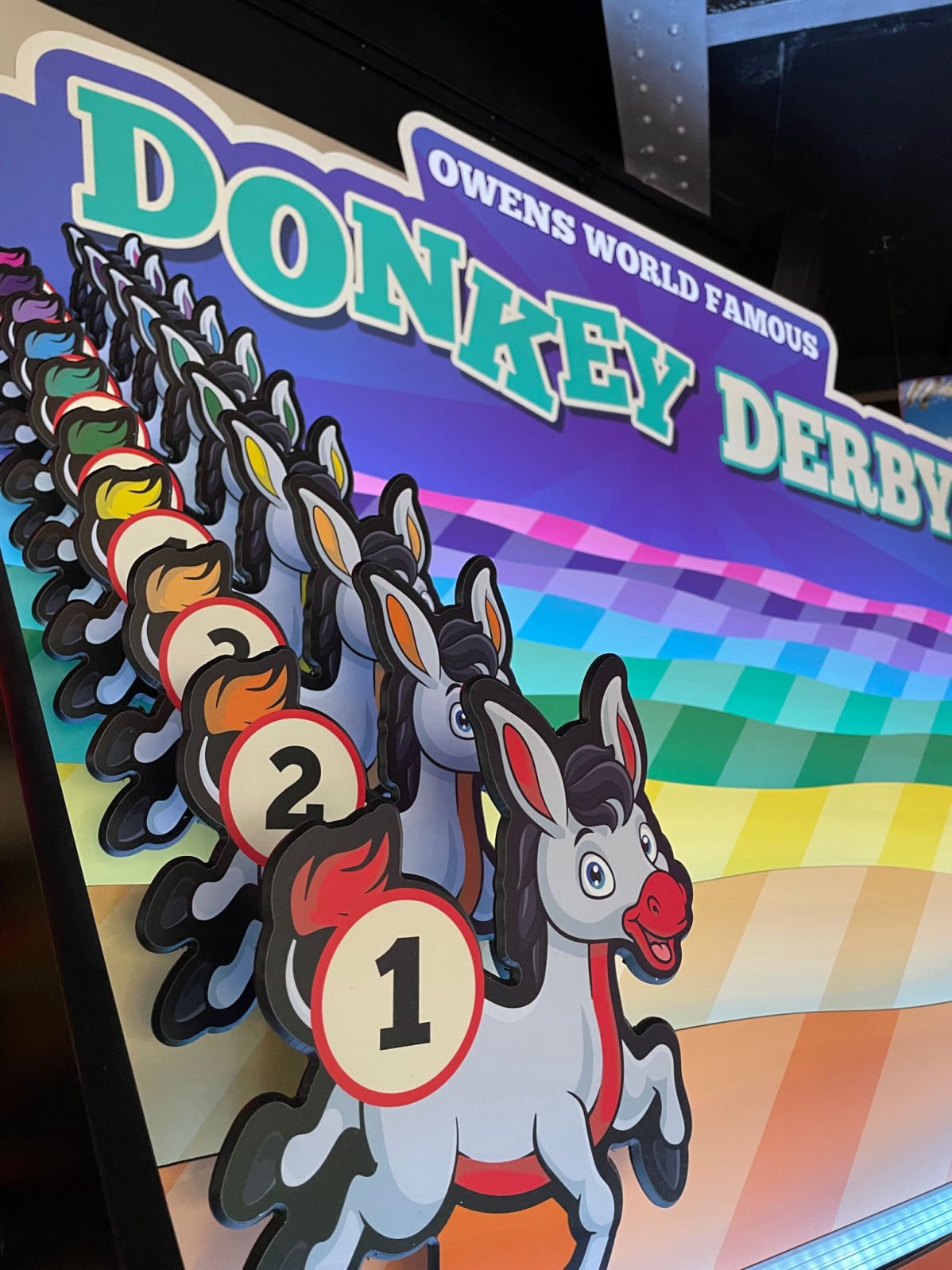 Donkey derby arcade games manufactured and installed