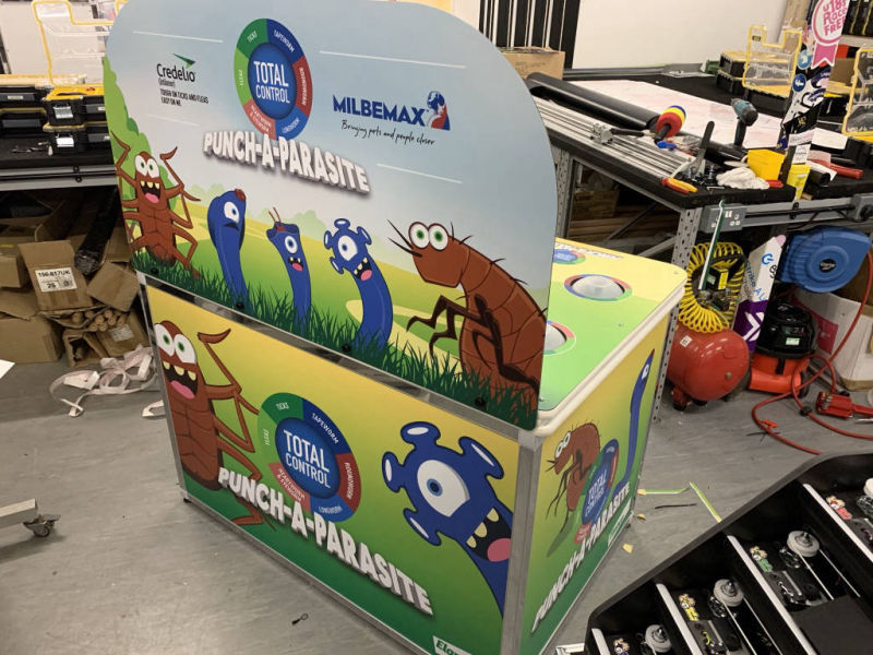 branded arcade whack a mole