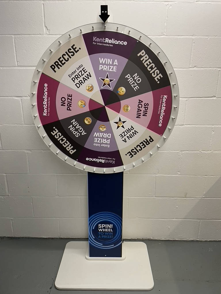 Custom spinning wheel for promotional use