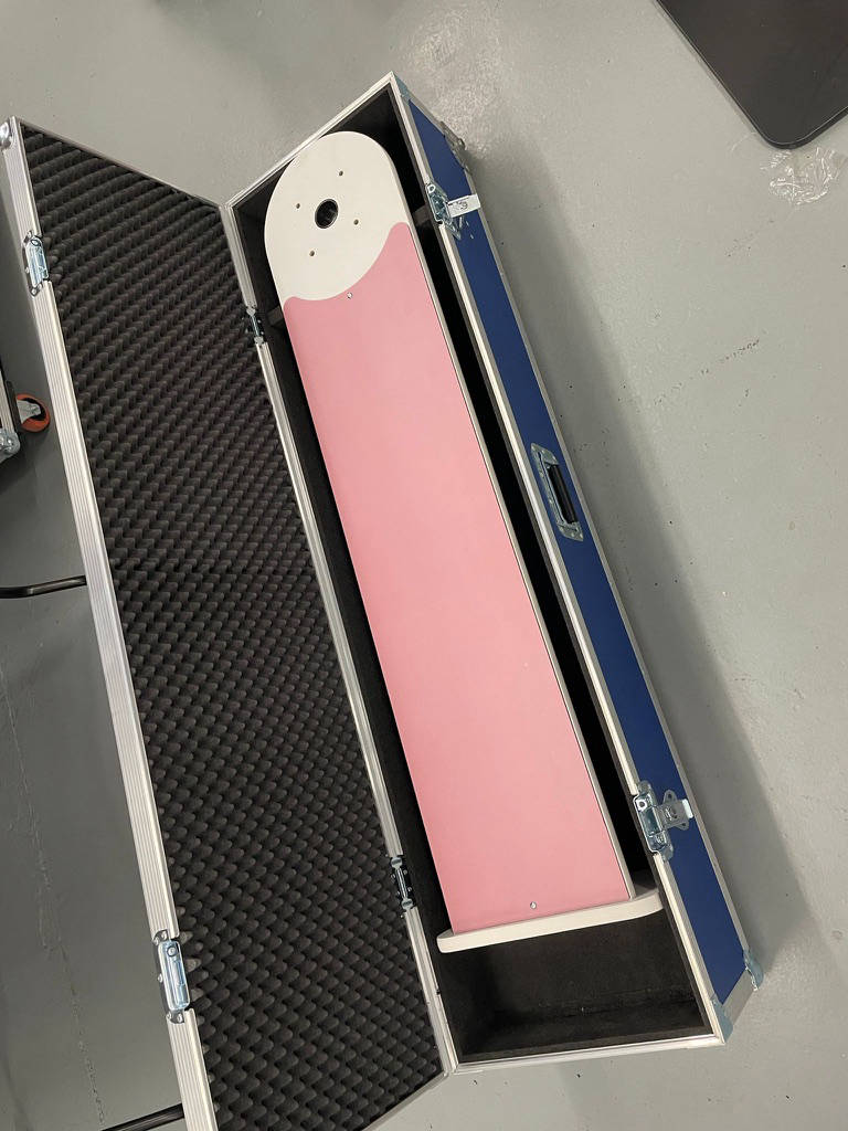 Protective flight cases for prize wheels and wheels of fortune