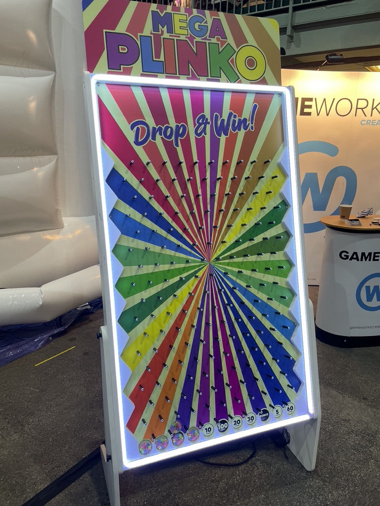 giant plinko game boards for sale or hire