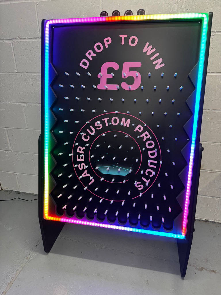 Custom LED plinko for hire and sale