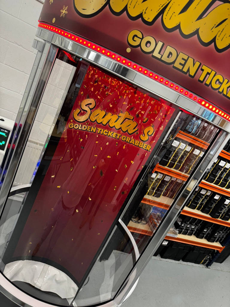 Santas golden ticket machine