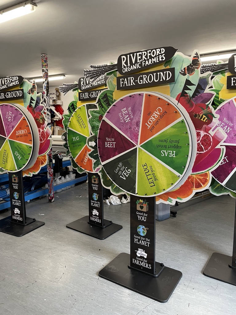 Prize wheel with branding