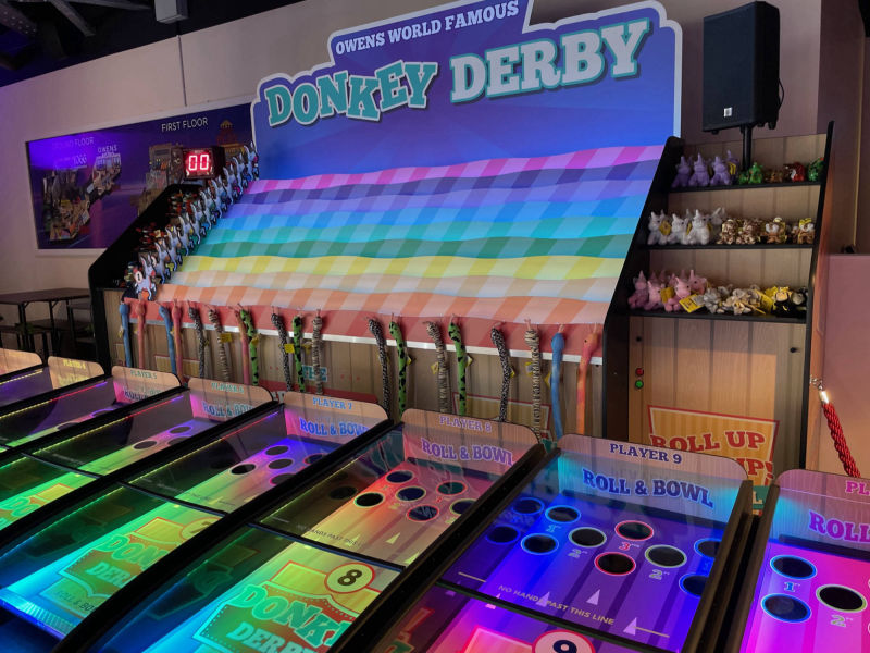 Buy a roll and bowl donkey derby rollaball games